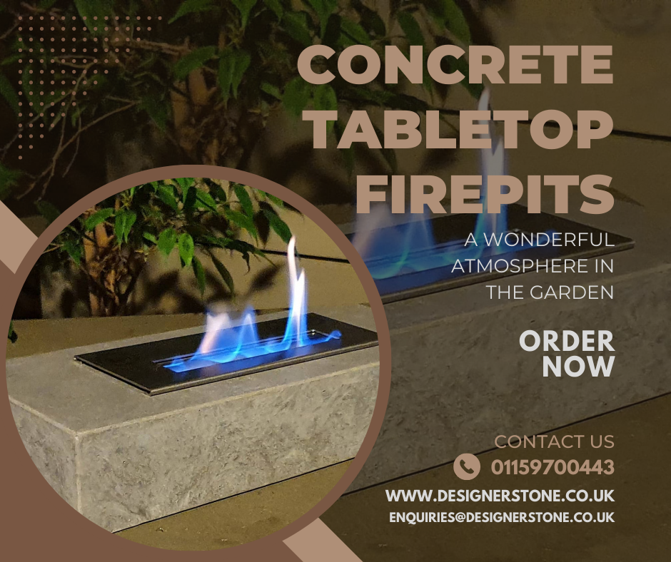 Concrete Tabletop Firepits